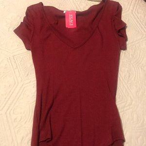 Maroon body suit